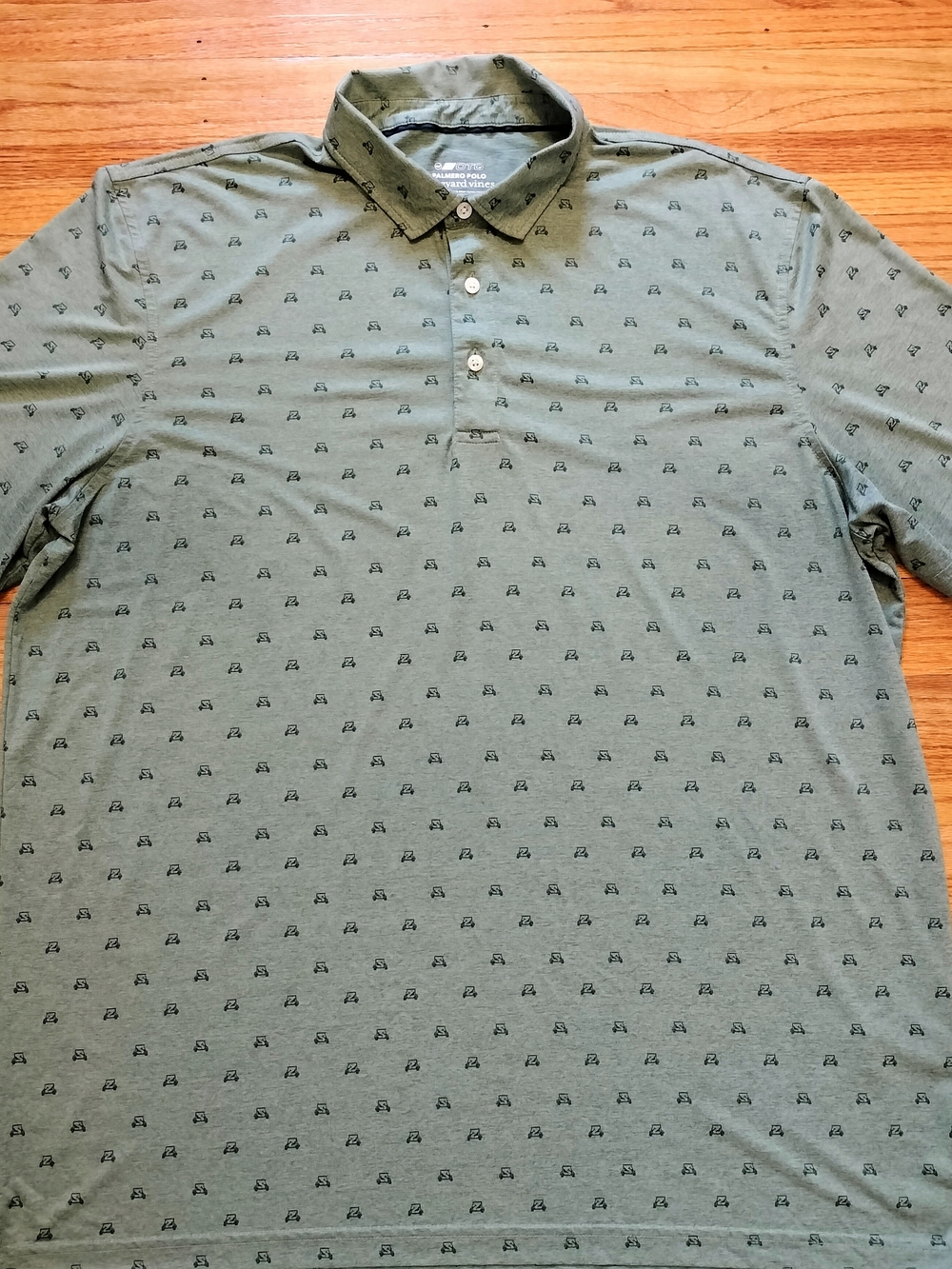 Vineyard Vines Men's Palmero Polo Green w/Golf Cart Print. Size XL